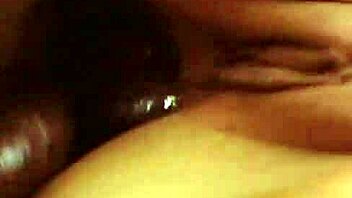 i packed horny michelle's ass with big black cock in interracial threesome, gaping deep