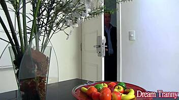 Hot TS Nicolly Pantoja Sucks and Fucks Bareback Hard