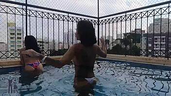 women showing they dont need men for handjob and fetish fun, brazilian brunette