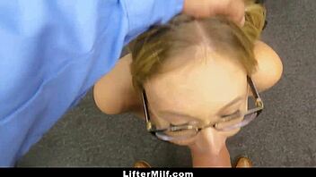 Officer Stops Milf Shoplifter In Garage Tracks