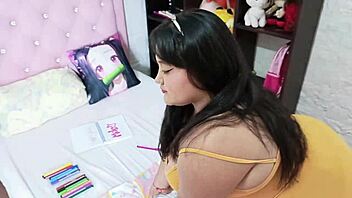 Stepdad bangs stepdaughter at home while mom’s away. Is this too nasty to watch?