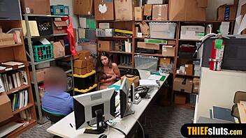 Petite teen 18+ thief gets punished with rough fucking.