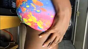 Ebony queen teases with big ass