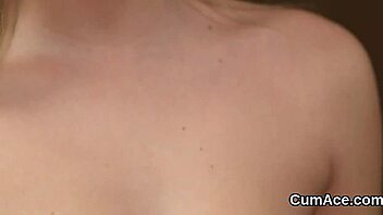 Spicy model gets jizz shot on her face swallowing all the cum