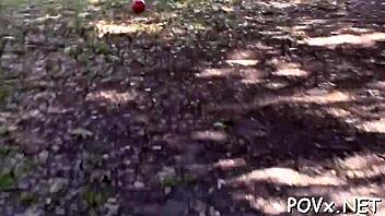 Newly legal teen 18+ gets down with hardcore POV sucking action.