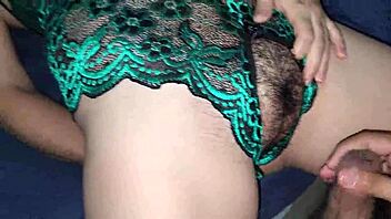 sexy madrastra drains her hijastro's small pene for creampie