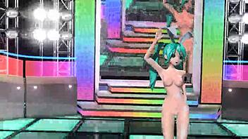 Hatsune Miku struts in nude bunny costume for Project Diva