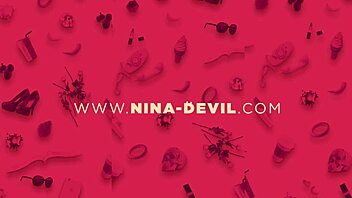 german babe strips out of black dress in hot webcam show.