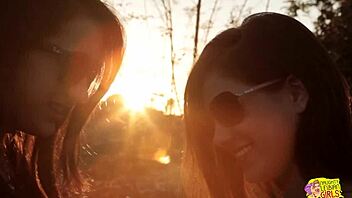 Cute Brunettes Celebrate Proposal With Sex?