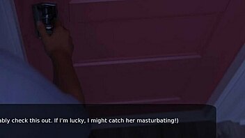 stepbro catches stepsister masturbating