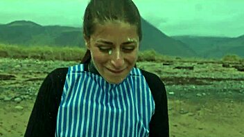 Beautiful Italian Silvia Soprano dominated rough on Norwegian beach