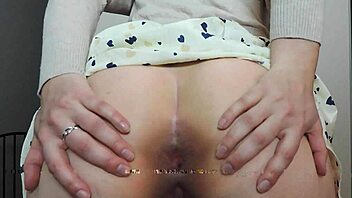 Ashley Alban's Solo Anal Masturbation with Fingering in POV 😏