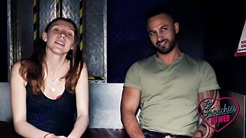 Beautiful milfs with big tits crave group cocks in french threesome