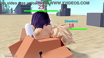 They take a woman with purple hair in this anime hentai