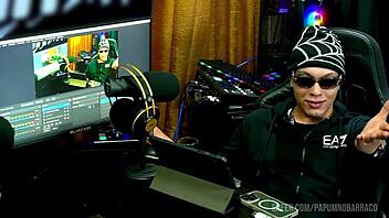 ruan gets horny as bibi griffo grinds on his lap - podcast pupum no barraco