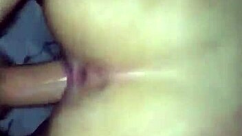 Brunette with Big Ass Sitting on Huge Cock