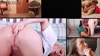 Blonde 18 Year Old Plays with Pussy in Uniform