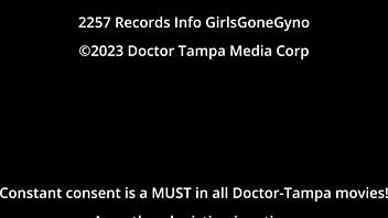 ditria roses' first gyno exam, i mean, with gloves and anal fingering