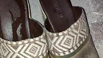 Cum On My Step Mom Heels