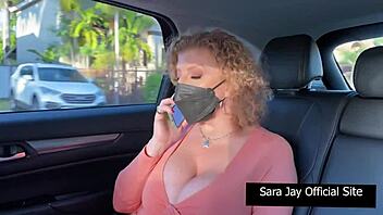 Sneaky Sara Jay Craves Big Cock Monster Mazee B Stretching Her Hole.