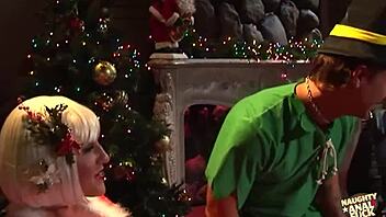 Lucky Elf Fucks Santa's Cheating Wife Hard