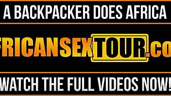 Afrikkalainen isoälyinen nainen seikkailee ison kaverin kanssa