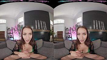 Brunette In Stockings Masturbates With Toys For Voyeur Pov In Vrallure!