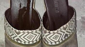 Cum On My Step Mom Heels