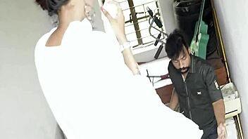 Real hot indian college girl interacts with her teacher in a private session