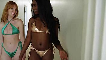 threesome by sea with cock