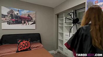 Kira Fox Plays Whoremione In Wizard Sluts, A Brunette Chubby Character