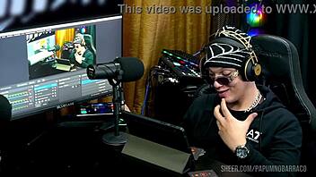 ruan gets horny as bibi griffo grinds on his lap - podcast pupum no barraco