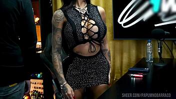 ruan gets horny as bibi griffo grinds on his lap - podcast pupum no barraco