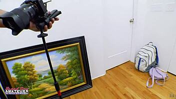 i'm petite exotic raven, rubbing my pussy and sucking cock for a facial