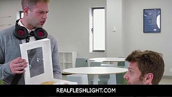 Watching His Office Crush Get Freeused with Realfleshlight