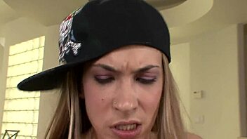 watch the black dick enter jamie's twat during riding, creampie, and muff diving action