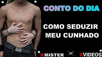 Seduzindo meu cunhado com toques eróticos na cozinha brasileira.