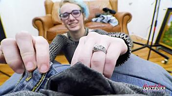 i'm petite exotic raven, rubbing my pussy and sucking cock for a facial