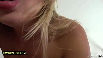 Horny milf Candy Alexa with huge jugs climaxes on massive cock!