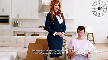 Flight Attendant Step Mom Lauren Phillips Aids Stepson Josh Rivers