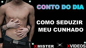 Seduzindo meu cunhado com toques eróticos na cozinha brasileira.