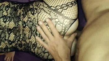 Husband And Friend Thoroughly Assfuck Amateur Milf Wife In Erotic Lingerie From Pov Close Up!