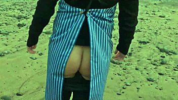 Beautiful Italian Silvia Soprano dominated rough on Norwegian beach