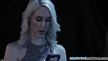 squirting lesbians licked by busty milf 😏💦