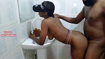 exploring hot ebony's tight pussy in homemade setting