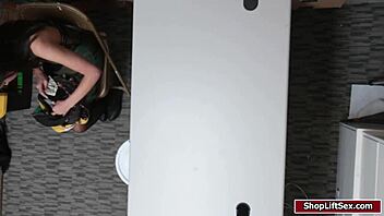 Shoplifter Caught and Drilled Hard by Officer