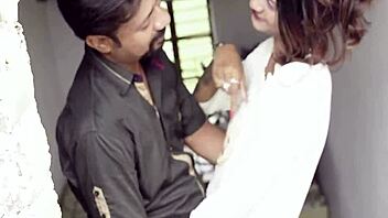 Real hot indian college girl interacts with her teacher in a private session