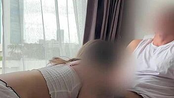 Can you believe I finished twice riding his cock in the garage?