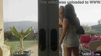 Stepsisters Sneak Into a Celebrity’s Home for a Private Tour. They End Up Screwing in a Wild Threesome!