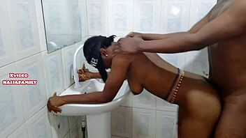 exploring hot ebony's tight pussy in homemade setting